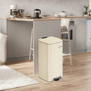 SONGMICS affaldsspand til k?kkenet, 30 liters affaldsspand, pedalspand