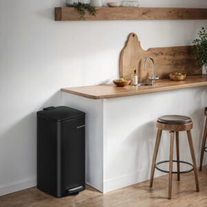 SONGMICS affaldsspand til k?kkenet, 30 liters affaldsspand, pedalspand