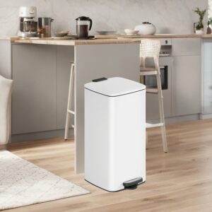 SONGMICS affaldsspand til k?kkenet, 30 liters affaldsspand, pedalspand