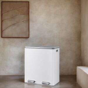 SONGMICS skraldespand, 2 x 30 liter, 2 rum