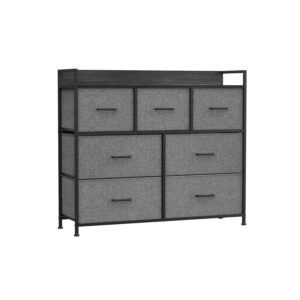 SONGMICS chest of drawers with 7 fabric drawers with handles