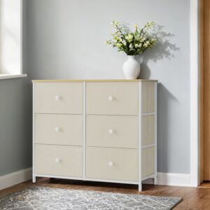 SONGMICS chest of drawers, cabinet, 6 fabric drawers