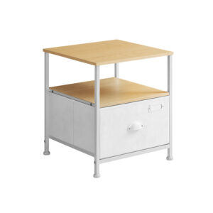 SONGMICS bedside table with drawer and 2 shelves