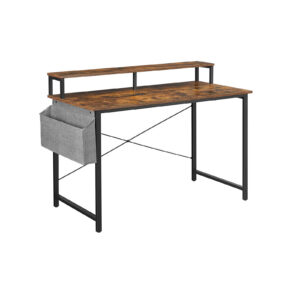 VASAGLE Teollisuustyylinen tietokonepöytä monitoritelineellä