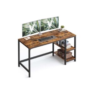 VASAGLE-kirjoituspöytä, vintage-ruskea-musta