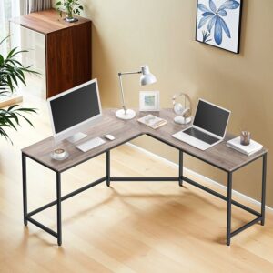 VASAGLE L-shaped computer desk
