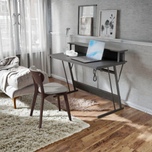 VASAGLE-pelipöytä LED-valaistuksella