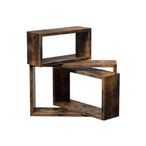 VASAGLE vägghyllor vintagebruna