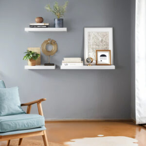 VASAGLE Vägghylla, hyllplan, flytande hylla