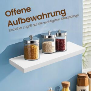 VASAGLE Vägghylla 60 cm Vit