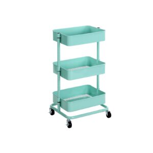 SONGMICS 3-Tier Trolley Mint Green