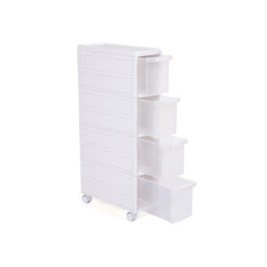 SONGMICS Nichehylde p? hjul 4 skuffer