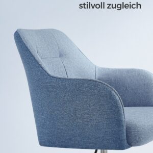 SONGMICS hjemmekontorstol bl?