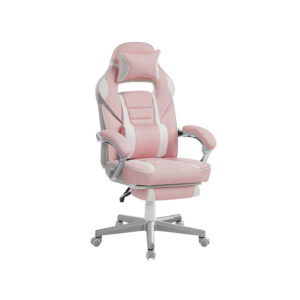 SONGMICS Desk Chair with Footrest and Headrest