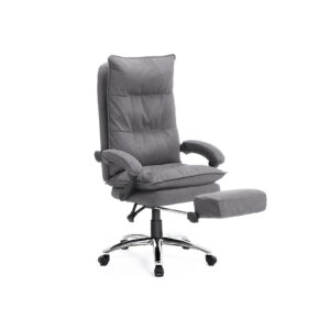 SONGMICS Comfortable executive chair with footrest