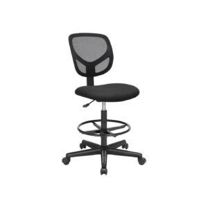 SONGMICS Enkel kontorstol med netbetr?k