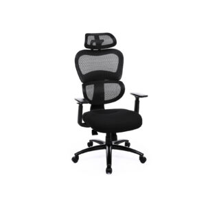 SONGMICS drejestol med netbetr?k og nakkest?tte