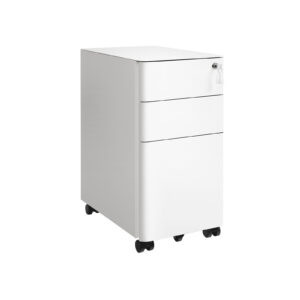 SONGMICS kontorskab med hjul og l?s