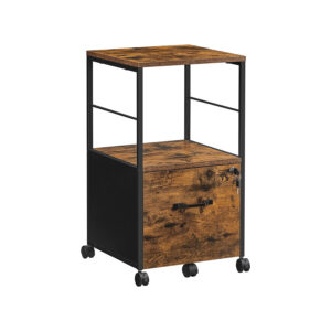 VASAGLE rullalaatikko laatikolla ja riippukansioilla