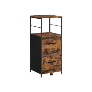 VASAGLE rullavaunu 2 laatikolla