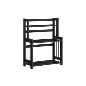 SONGMICS 3-tier spice rack for countertop, ebony black