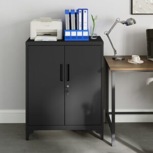 SONGMICS arkivskab, multifunktionsskab, kontorskab med 2 d?re