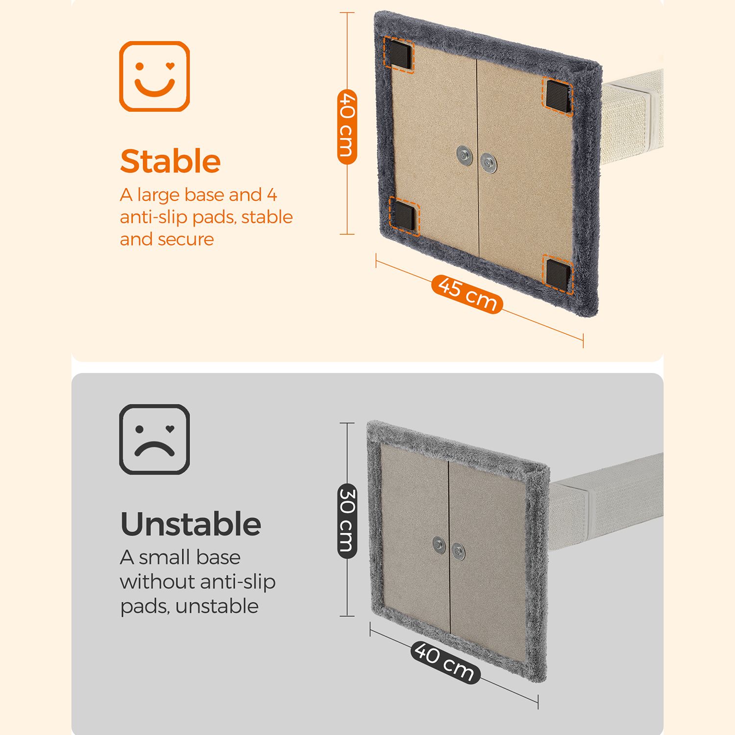 Feandrea kissanraapimispuu 71 cm, jossa taso - Image 7