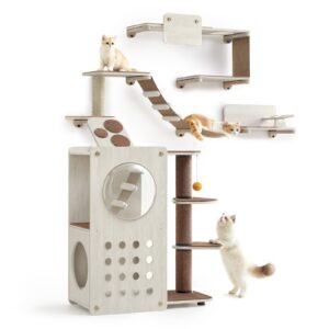 Clickat Land – kattmöbler klättervägg 7-pack