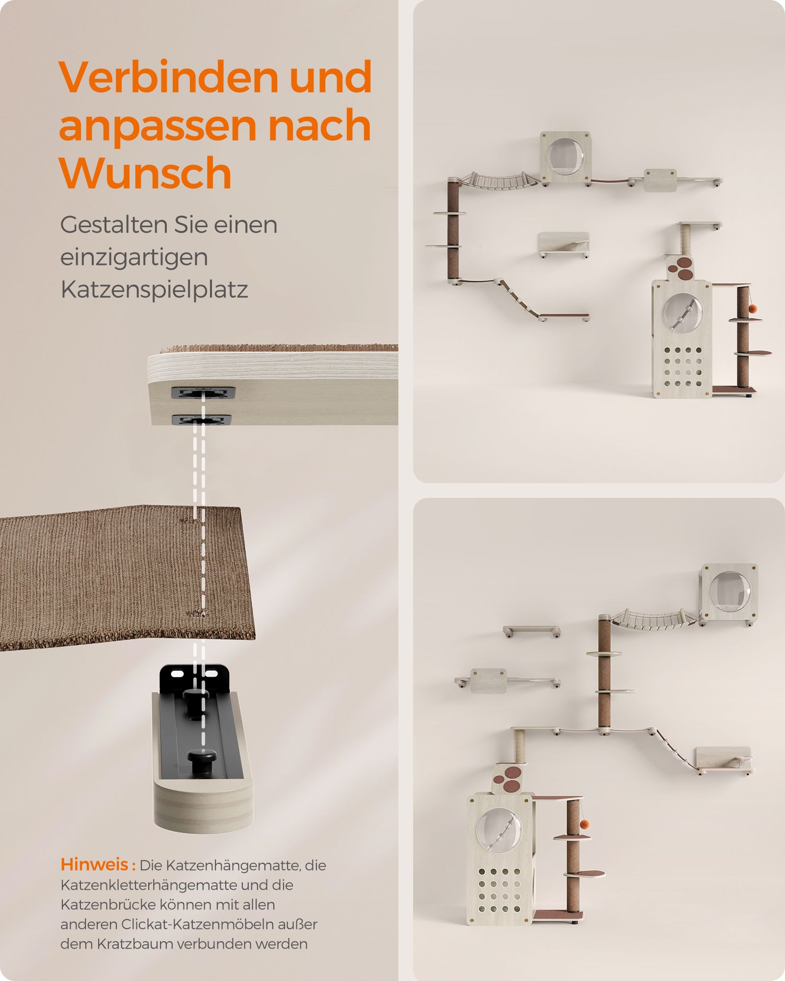 Clickat Planet – kattmöbler klättervägg 10-pack - Bild 4