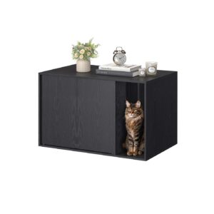 Feandrea kissanhiekkalaatikko, jossa on push-to-open-ovet suurille kissoille