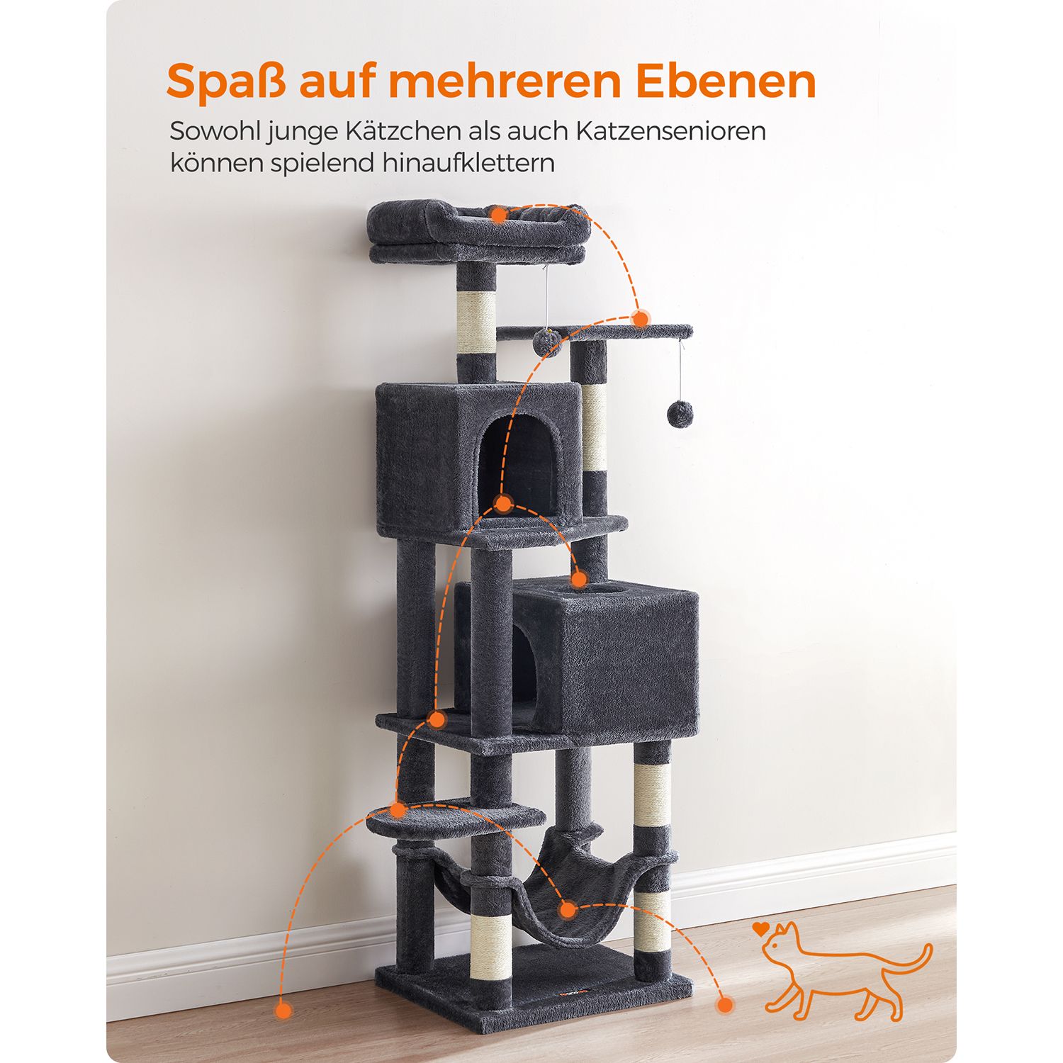 Feandrea kissapuu savuharmaa - Image 4