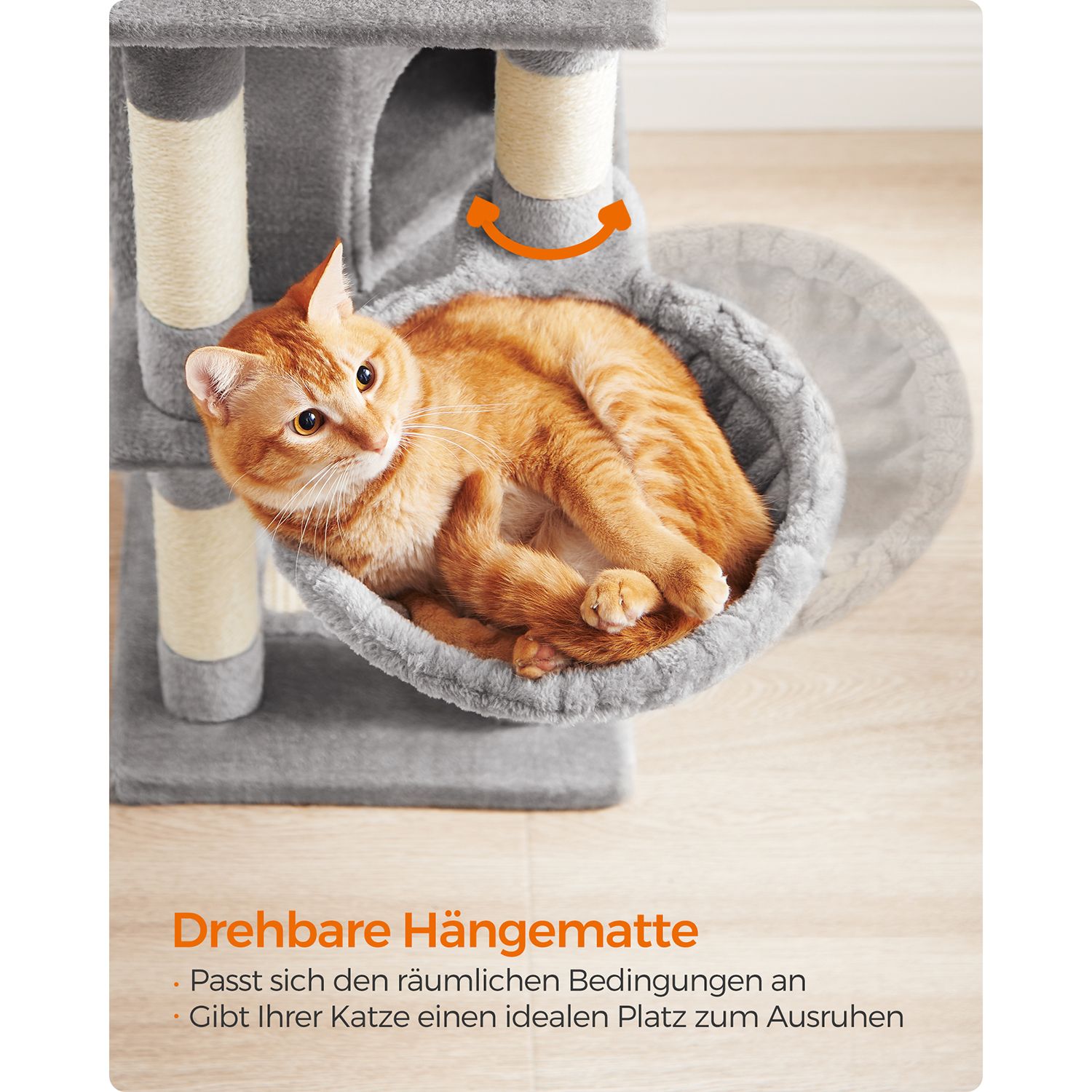 Feandrea kradsetr? 110 cm med platforme og hule lysegr? - Billede 4