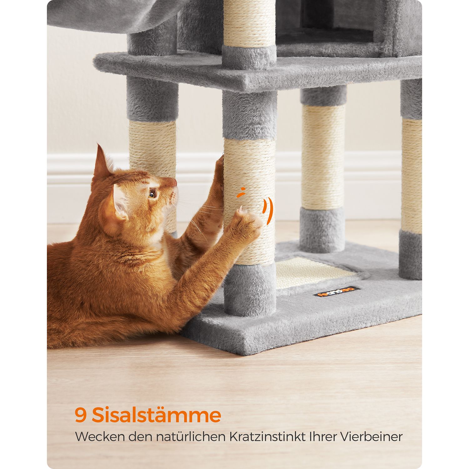 Feandrea kradsetr? 110 cm med platforme og hule lysegr? - Billede 7