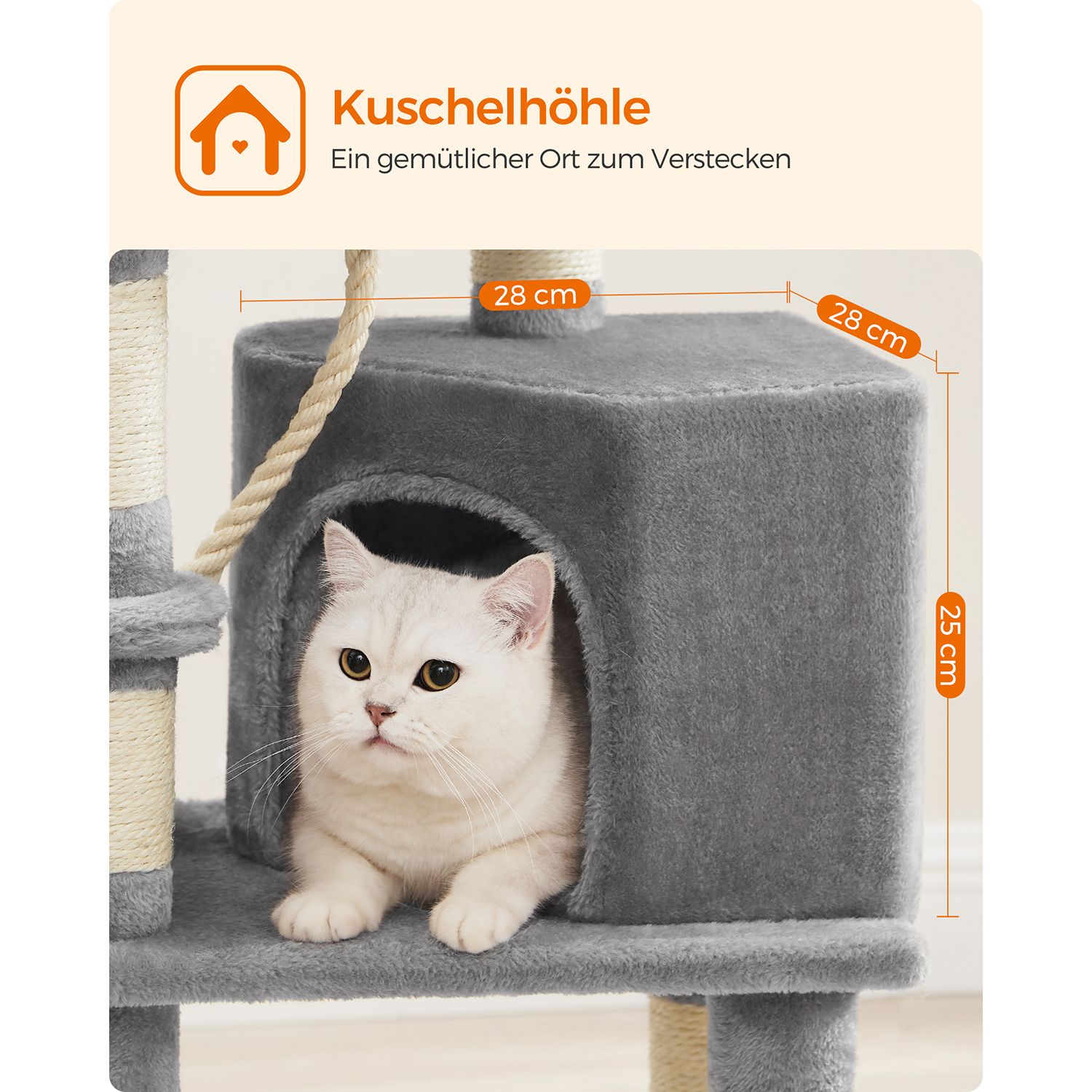 Feandrea kradsetr? 110 cm med platforme og hule lysegr? - Billede 8