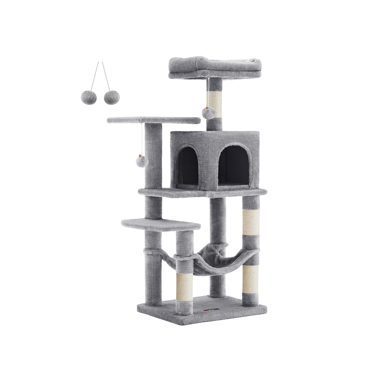 Feandrea kradsetr? 112 cm med platforme og h?ngek?je lysegr? - Billede 3