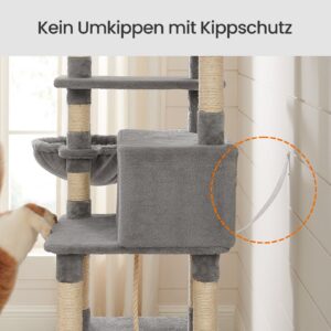 Feandrea kradsetr?, XXL katteklatrestativ, kradsetr? med hule