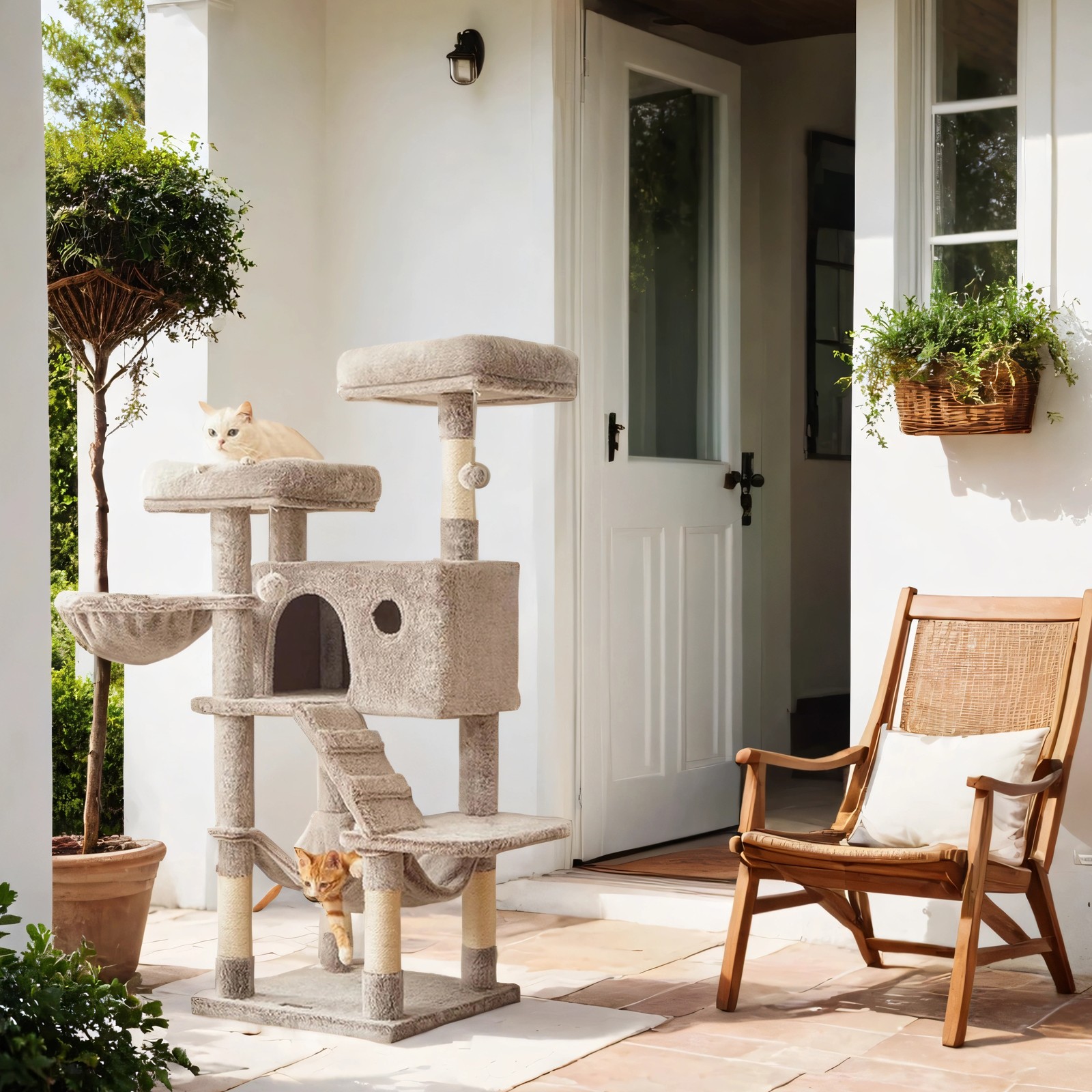 Feandrea Kradsetr? stort, kattetr? med bl?dt betr?k, kradsetr? til store katte - Billede 2