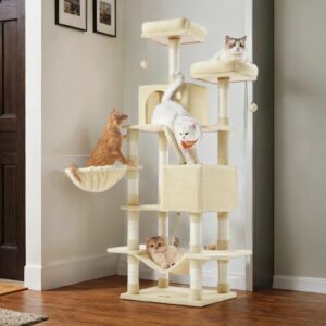 Feandrea kradsetr? 168 cm h?jt, kattetr? med 13 kradses?jler