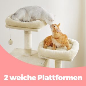 Feandrea Kratzbaum 206 cm h?j, katteklatrestativ, med 13 klatres?jler