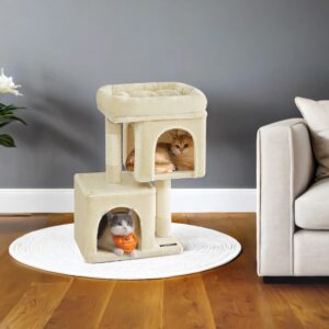 Feandrea 67 cm kattklätterträd, liten, beige