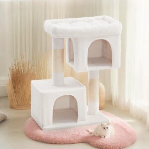 Feandrea 101 cm hög klösstång, kattklösstång, stor plattform