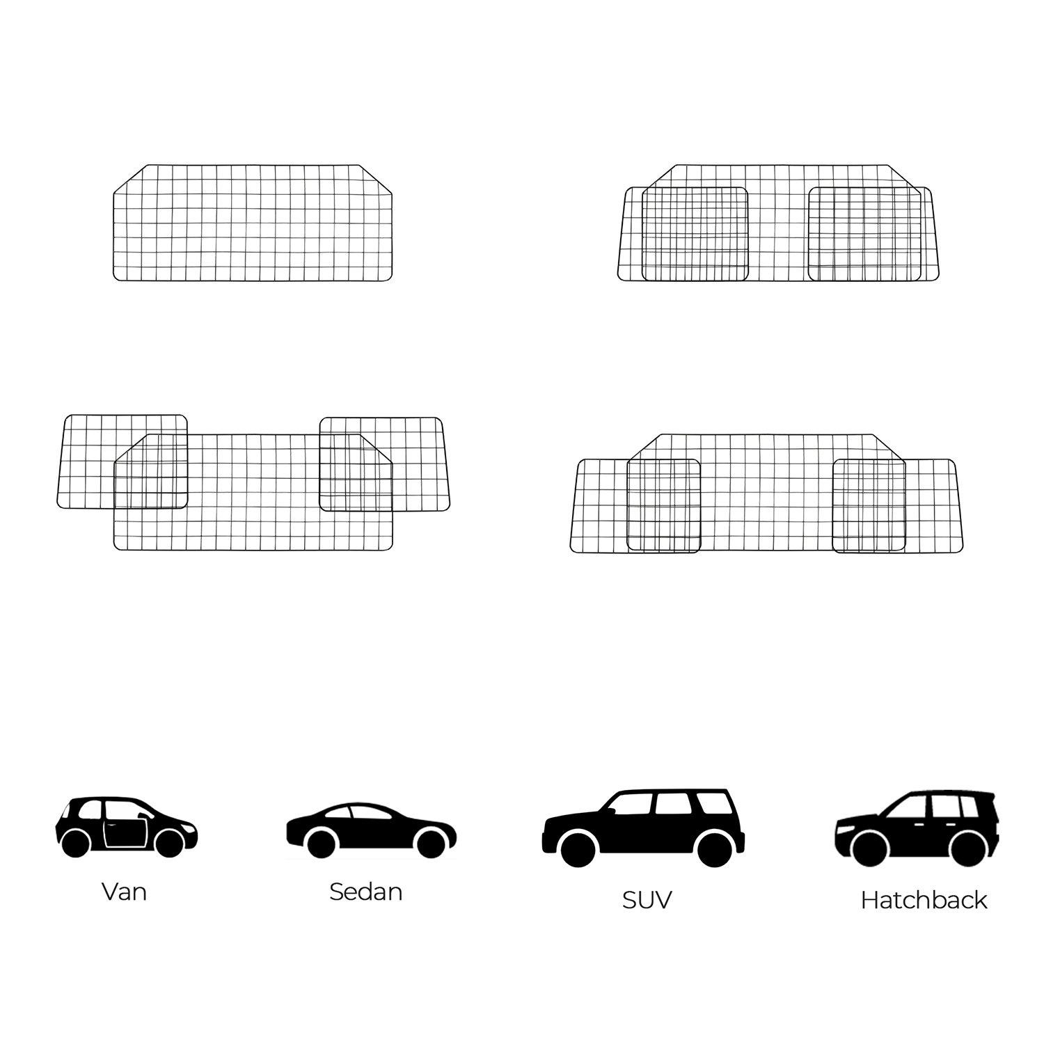 Feandrea bagageutrymmesavdelare för hundar - Bild 3