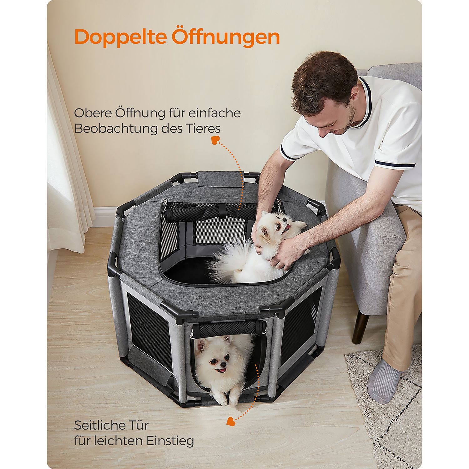 Feandrea kahdeksankulmainen pentuaita - Image 5