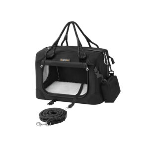 Feandrea hopfällbar hundbur storlek S klassiskt svart