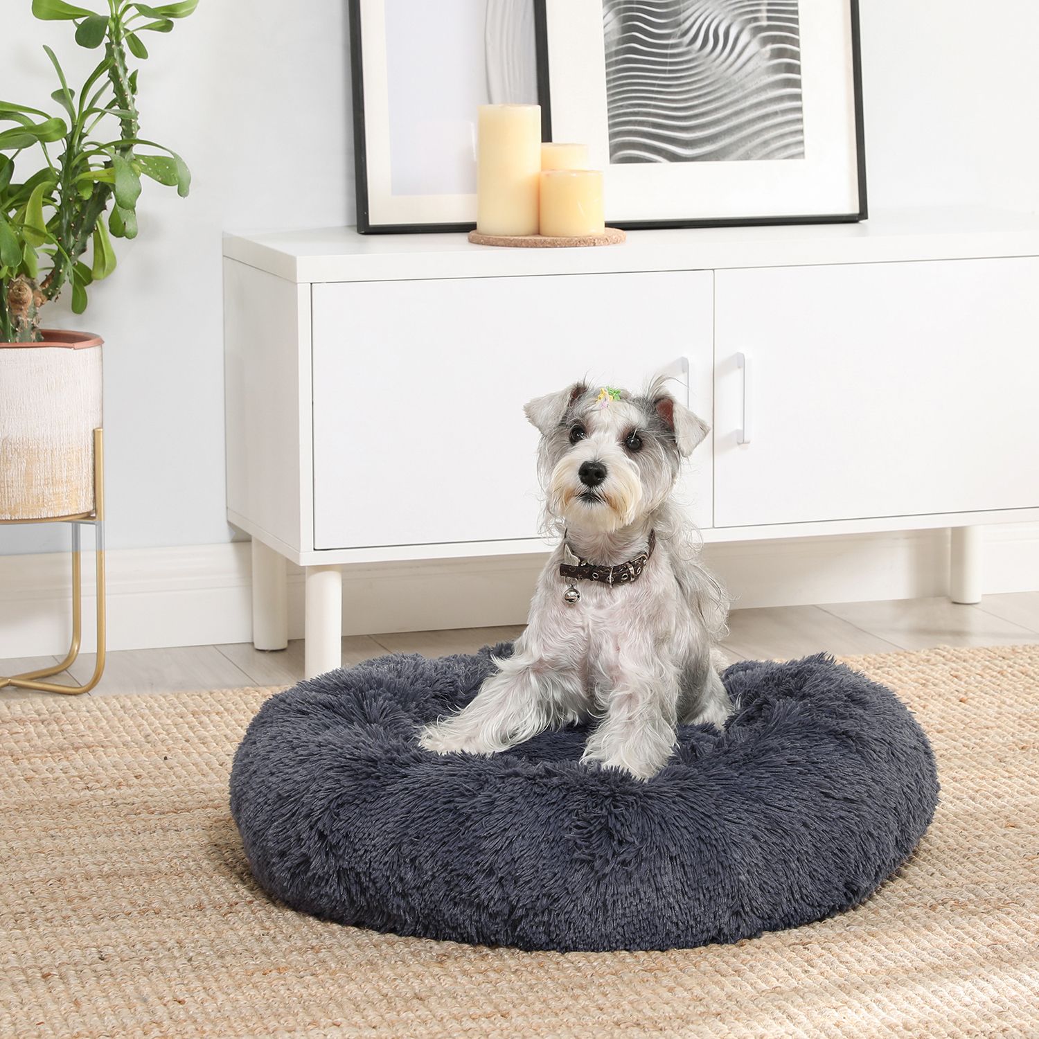 Feandrea Dog Bed Ø 70 cm Softly Padded - Image 2