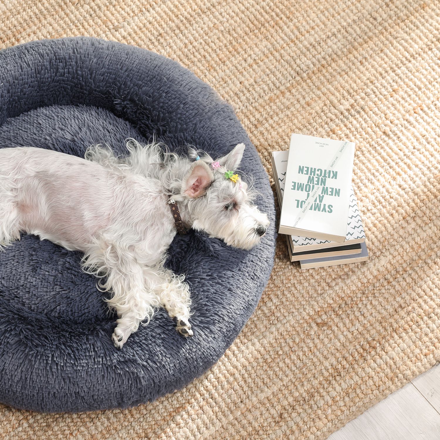 Feandrea Dog Bed Ø 70 cm Softly Padded - Image 3