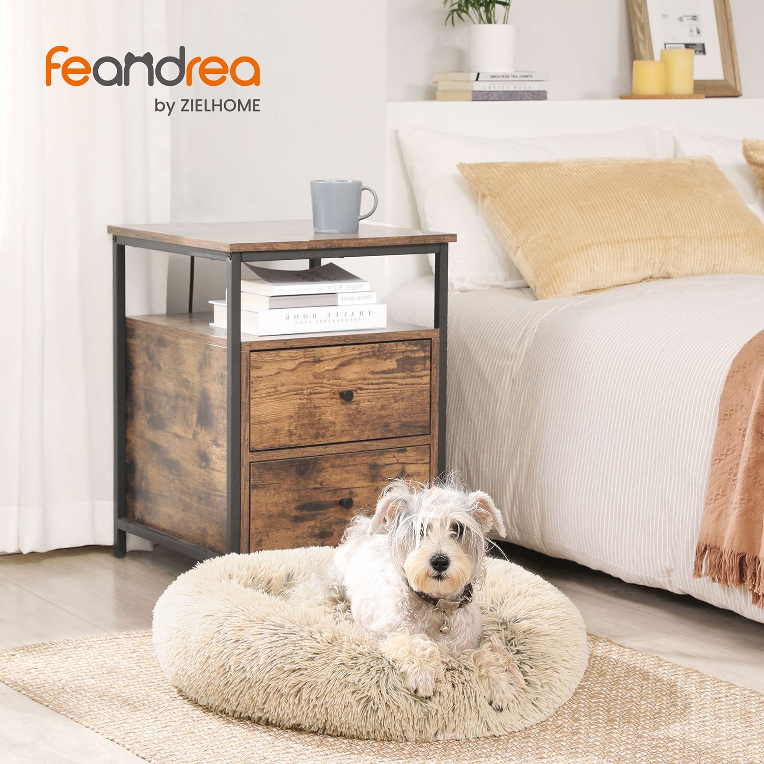 Feandrea hundbädd fluffig Ø 70 cm - Bild 2