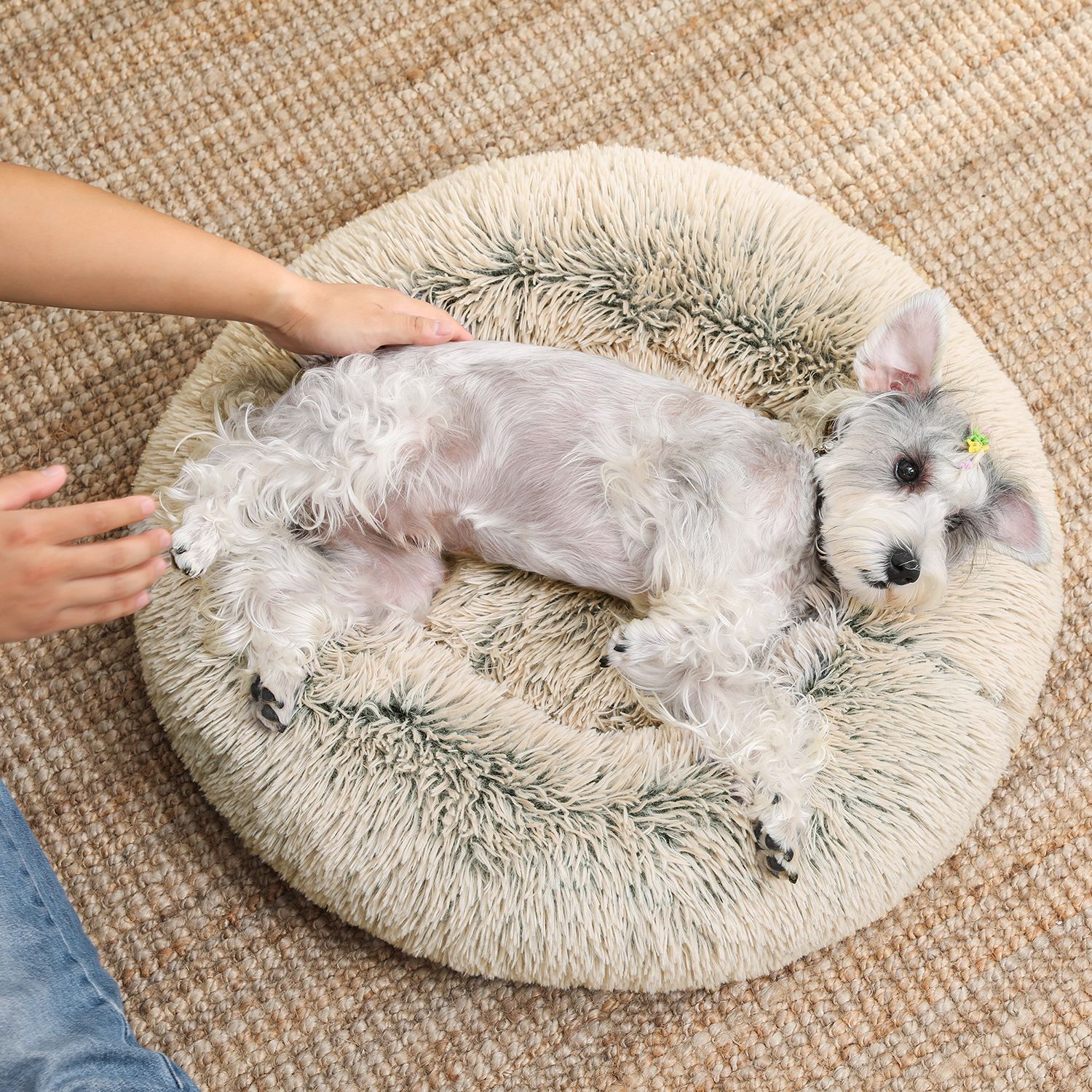 Feandrea hundbädd fluffig Ø 70 cm - Bild 3