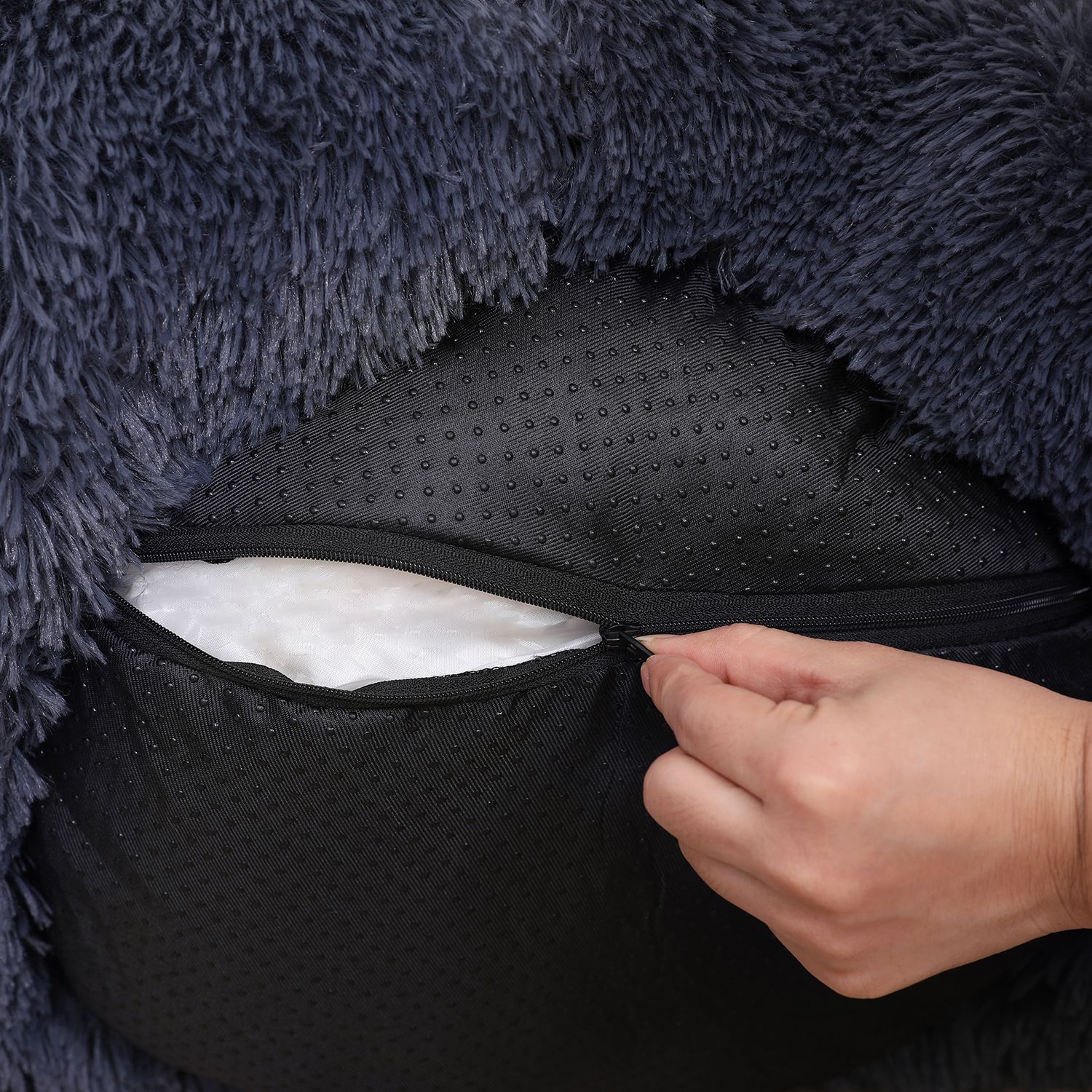 Feandrea Dog Bed Ø 80 cm Softly Padded - Image 4