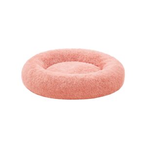 Feandrea hundbädd fluffig 100 cm d tvättbar rosa